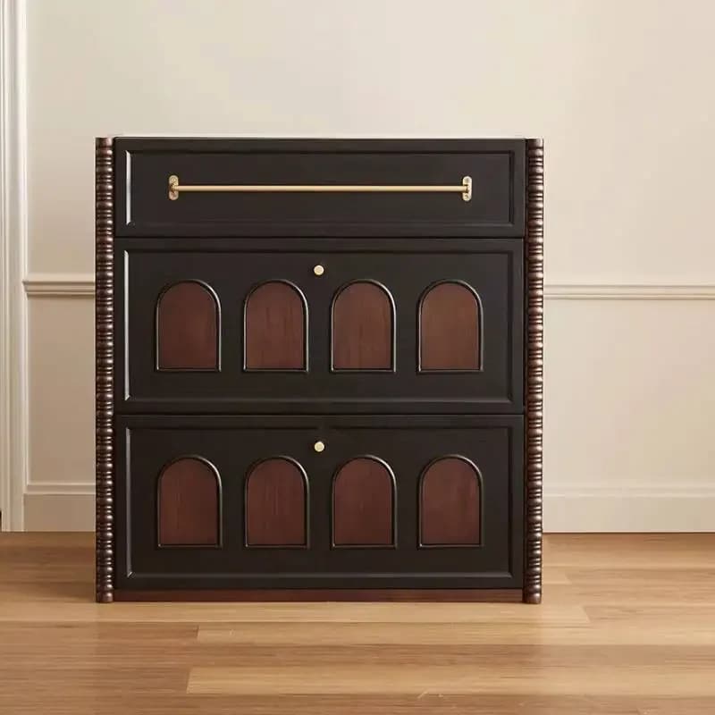 Design Style Shoe Cabinet Dustproof Tall Italian Luxury Narrow Shoe Cabinets Display Slim Wooden Mueble Zapatero Furniture Home
