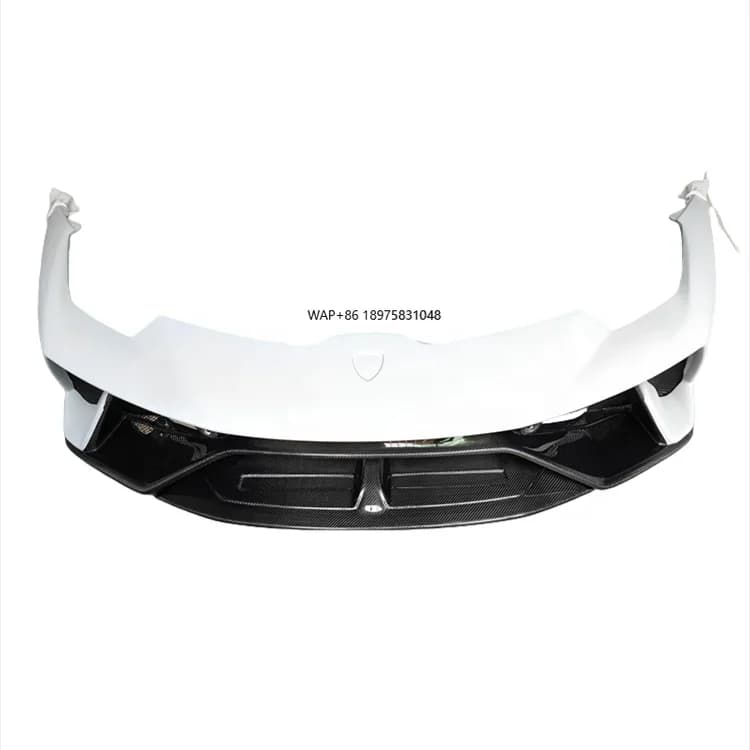 Semi Carbon Fiber P-style Car Accessories Front Bumper Body Kit for LP610 LP580 Body Kit