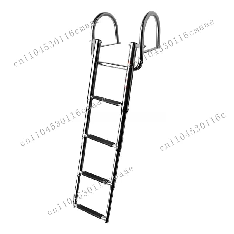 Stainless Steel Telescopic 3 Steps Folding Boat Ladder Marine Ladder for Boat Swimming