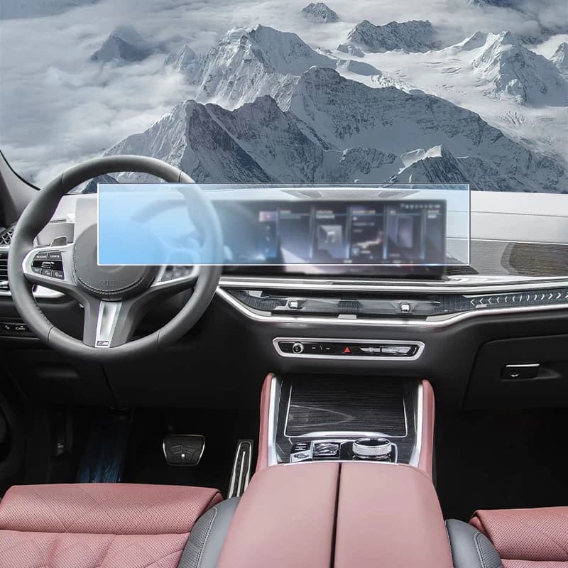 For BMW G06 X6 2023-2025 Car Interior Matte Screen Console Navigation LCD Screene TPU Protective Film Anti-scratch Stickers PPF