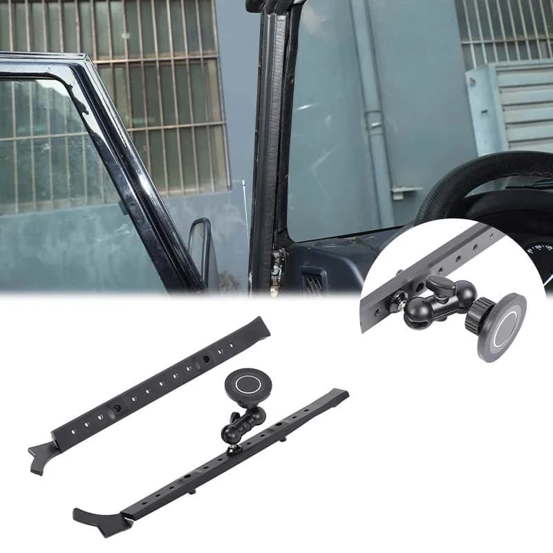 Aluminum Alloy For Land Rover Defender 90110 2004-2018 Car Interior A-pillar Expansion Base Decorative Strip Car Accessories
