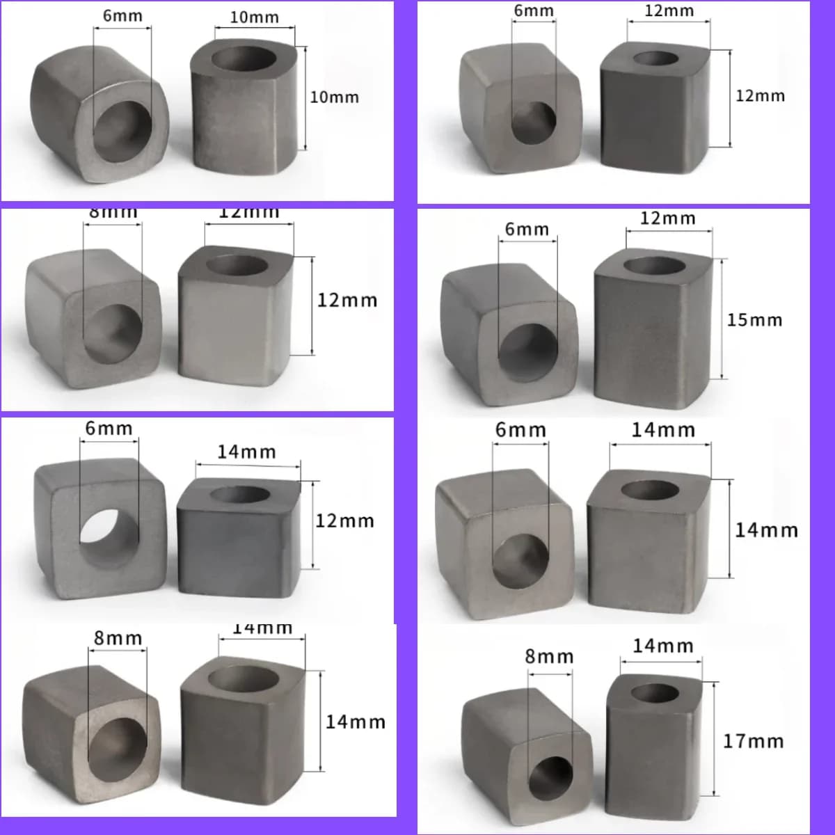 5PCS YG3X Carbide block WEDM Conductivity piece 10x10 12x12 14x14 16x16 20x11mm various apply for high speed wire cut Machine