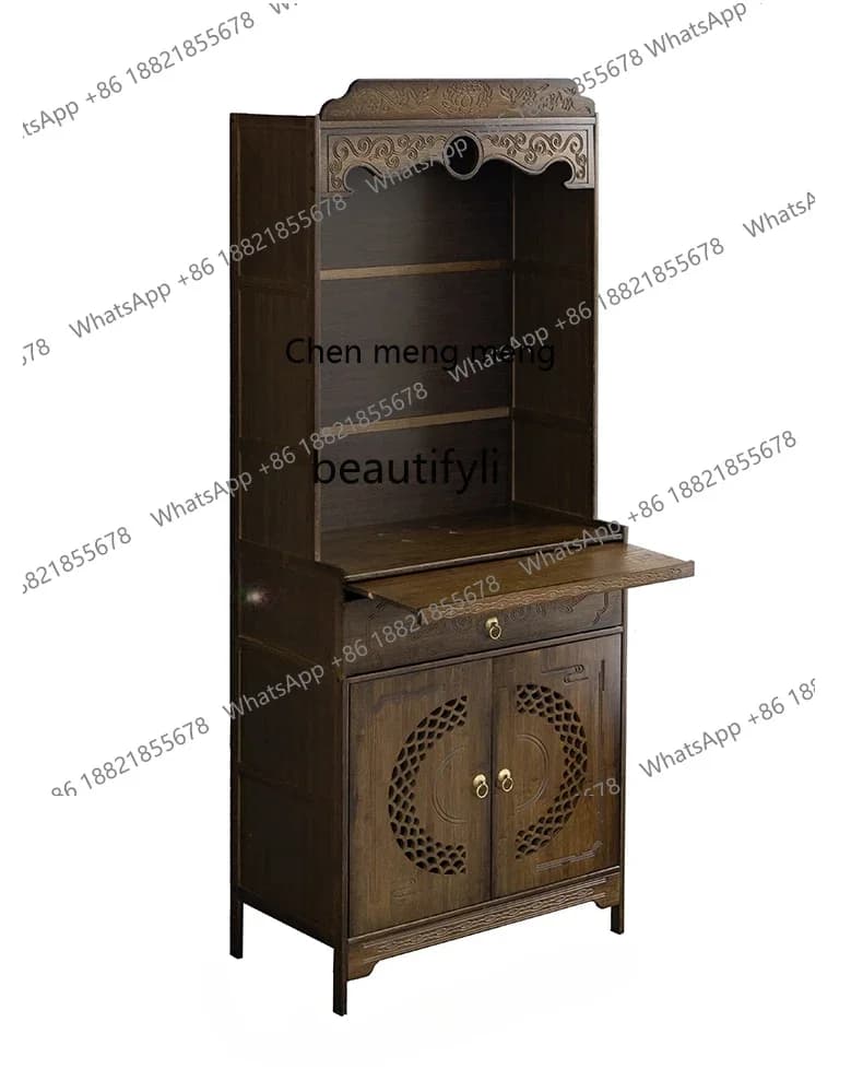 D178 Y Shrine Home Clothes Closet Modern Minimalist Chinese Style Buddha Cabinet God Bodhisattva Worship Incense Burner Table