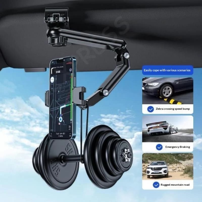 New 1Pcs Freely Adjustable Car Holder Supplies Car Sun Visor  Phone Holder Direct View Car Universal  Holder