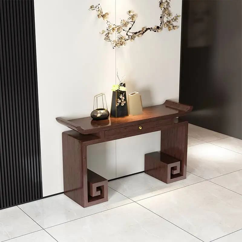 Rustic Minimalist Glamour Trendy Console Table For Hallway Entrance Woonkamer Tafel Furniture Wabi Sabi Unique Console Table