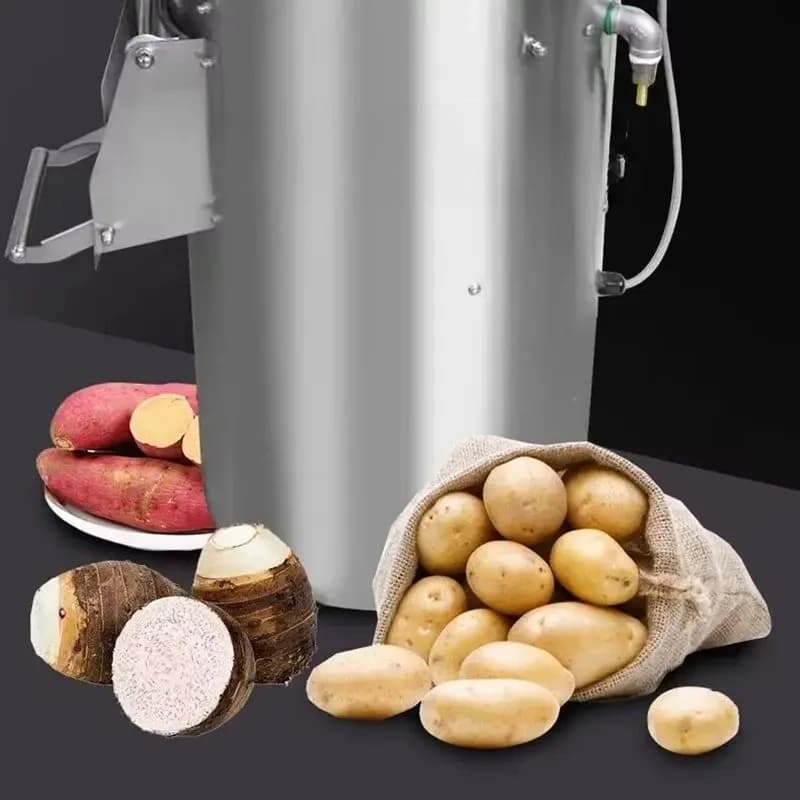 Automatic Industrial Potato Ginger Roller Washer Brush Peeling Machine Potato Peeling Machine