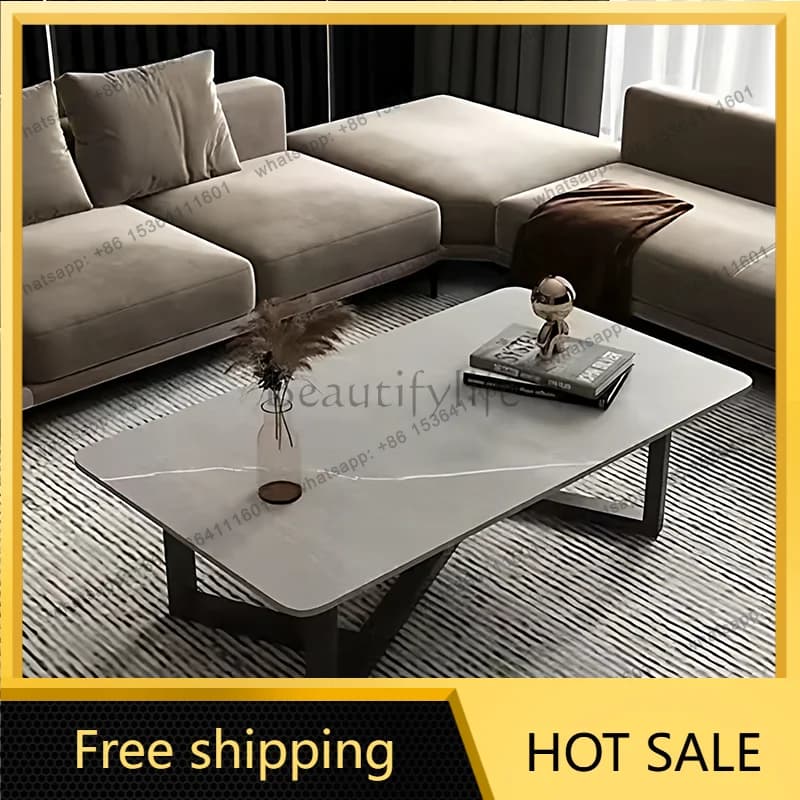 Factory Direct Sales Italian Minimalist Coffee Table Living Room Aesthetic Photo Album Designer Coffee Table Modern Mesa Auxilia