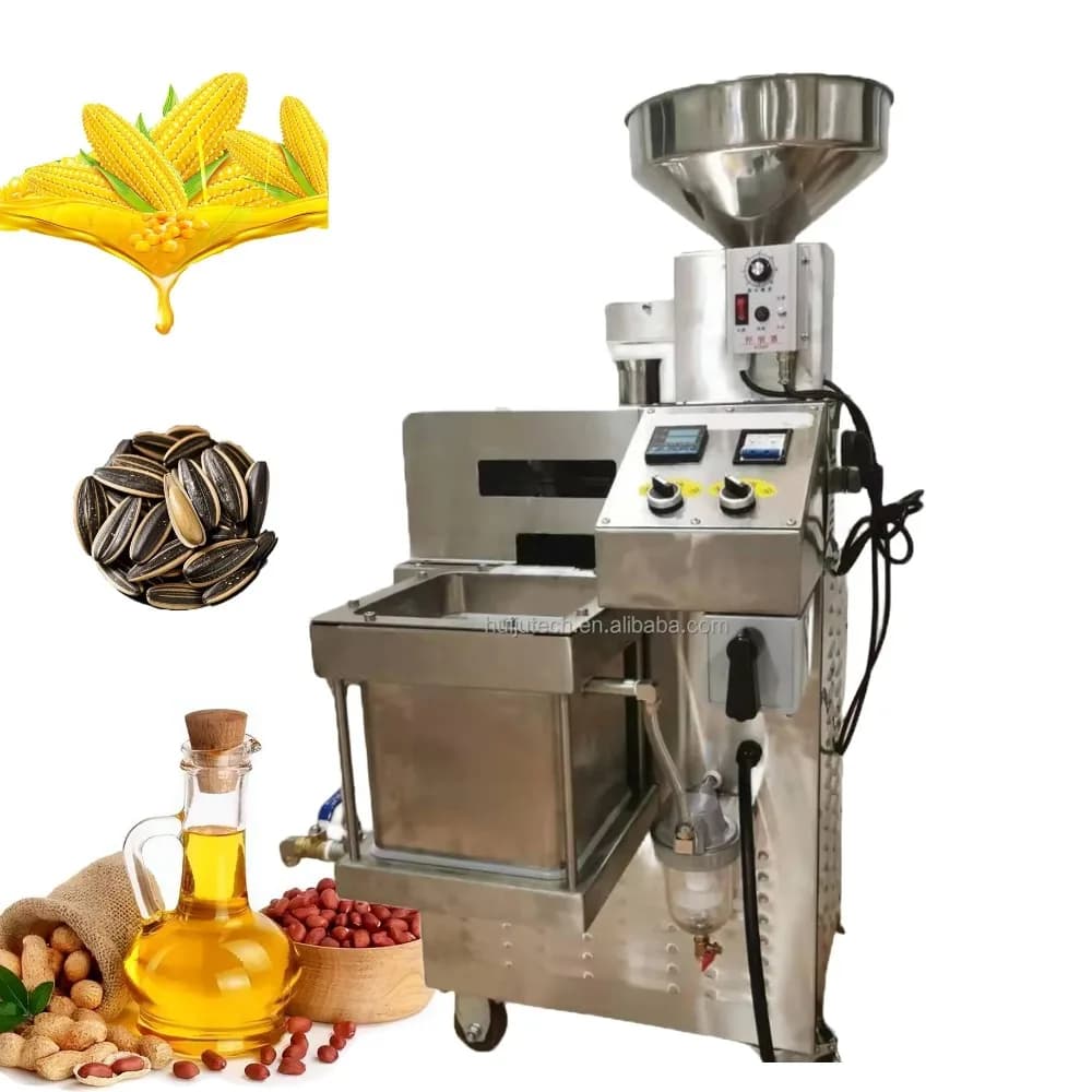 Hot Selling Vacuum Filter Oil Press 15-25kg/hour  Peanut Coconut Sunflower Seed Oil Press HJ-P20