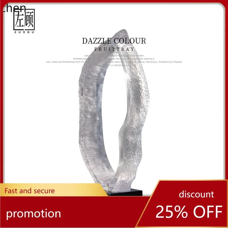 YFY Modern Minimalist Transparent Sculpture Ornament Nordic Model Room Living Room Villa Hotel Sales Office Home Decor