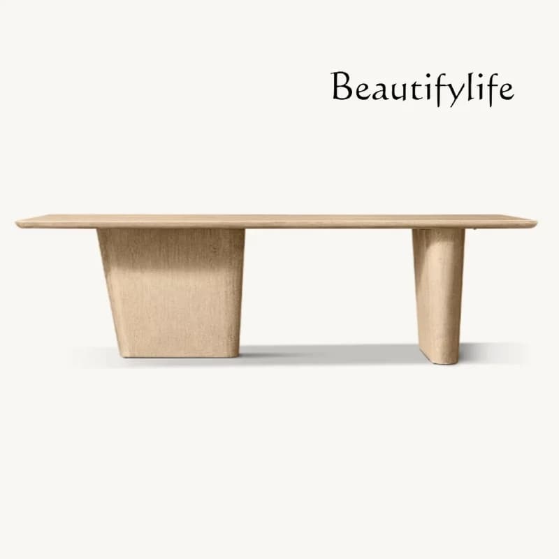 N36merican Solid Wood Simple Rectangular Dining Table Restaurant Furniture Villa Desk