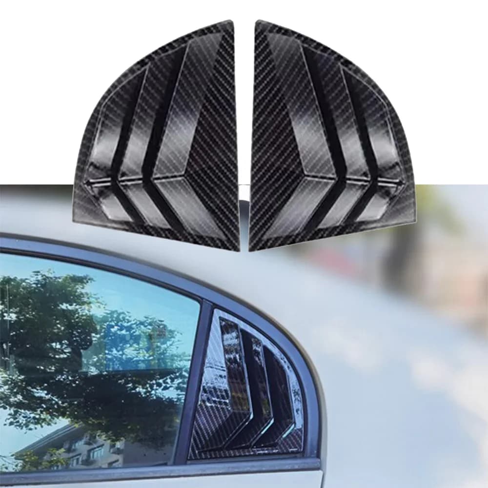 Car Rear Window Louver For Honda Civic Sedan 8th 2006-2015 Side Shutter Cover Trim Stickers Air Vent Scoop Auto Accessories