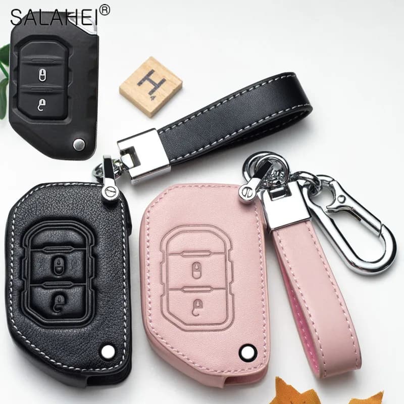 2/4 Button Car Remote Key Case Cap Cover Shell For Jeep Gladiator JT Sahara JLU Wrangler JL Rubicon 2018 2019 Accessories