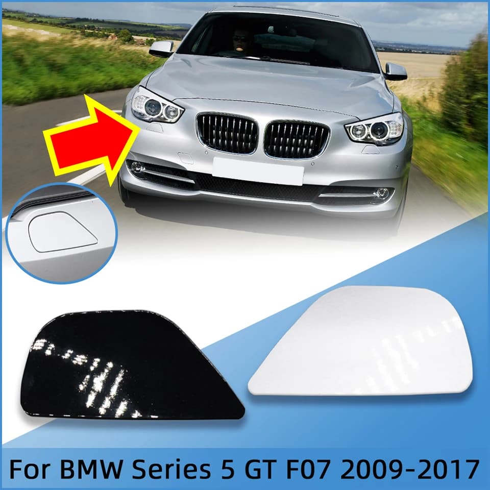 For BMW 5 Gran Turismo F07 GT Ordinary Version M-Sport 2009-2017 Auto Parts Front Bumper Headlamp Washer Nozzle Spray Cover Cap