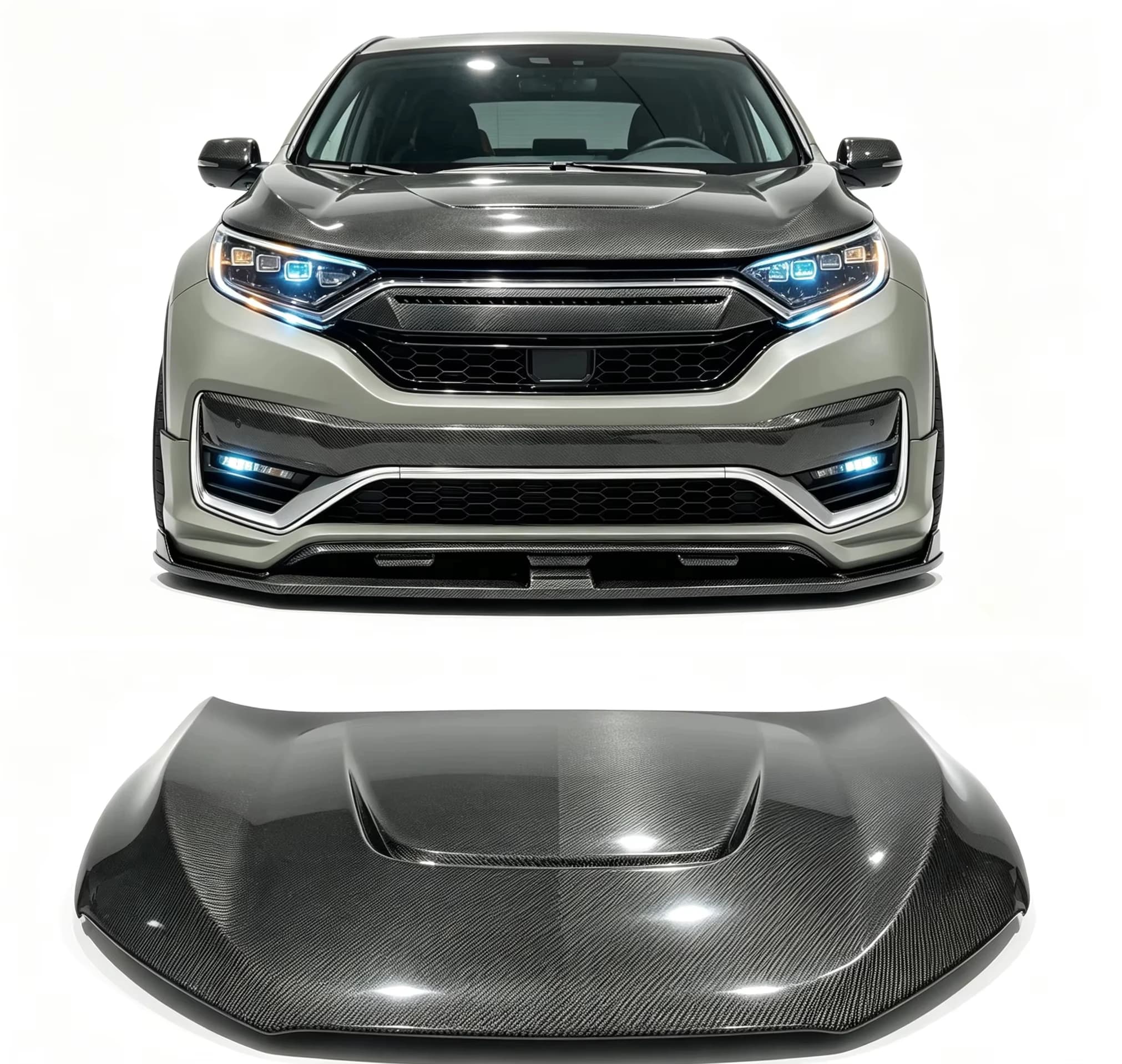 Factory Outlet New Design Hot Sell for Honda CRV Fifth-generation 2017-2022 Carbon Fiber Hood Car Body Kits Auto Parts