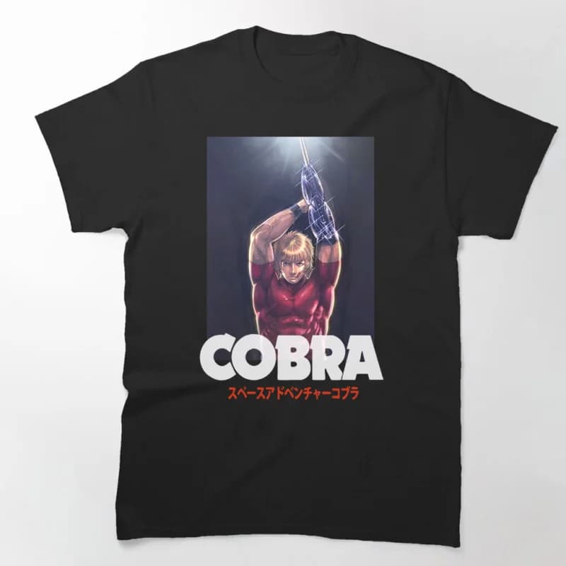 0731 The Space Adventure Cobra Anime gift t shirt 100% cotton printed Graphic tee Y2K clothes Cartoon Sweatshirt All size Tops
