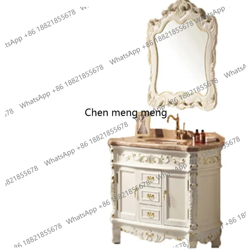 Simple High-end Bathroom Cabinets Bathroom Retro Bathroom Cabinets European Combination Home Furniture In Particolare