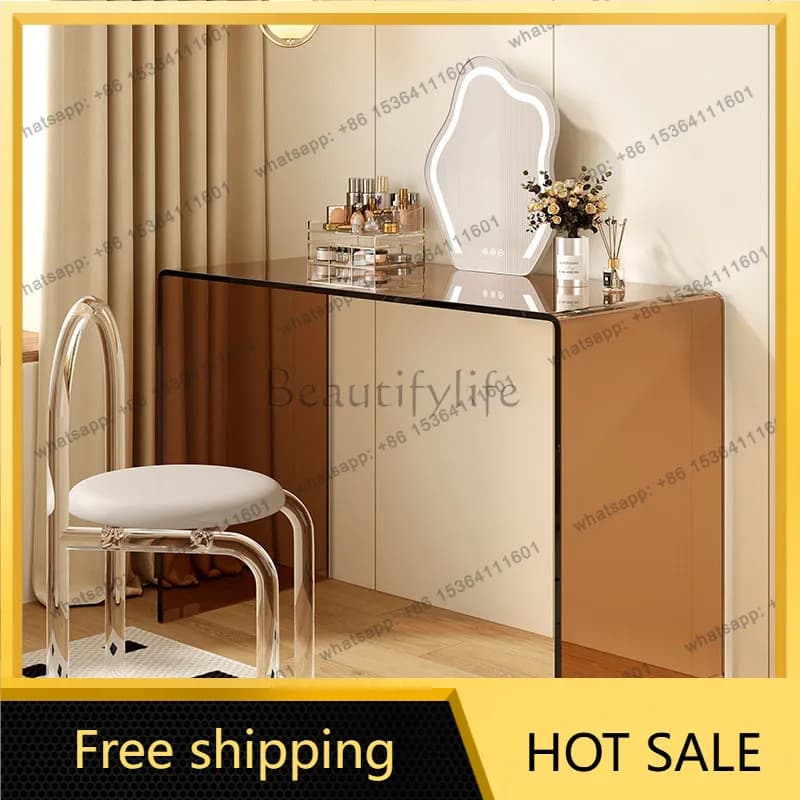 Best Sellers Natural Europe Vanity Table Drawer Professional Salon Cabinet Vanity Table Mirror Organizer Coiffeuse De Chambre Fu
