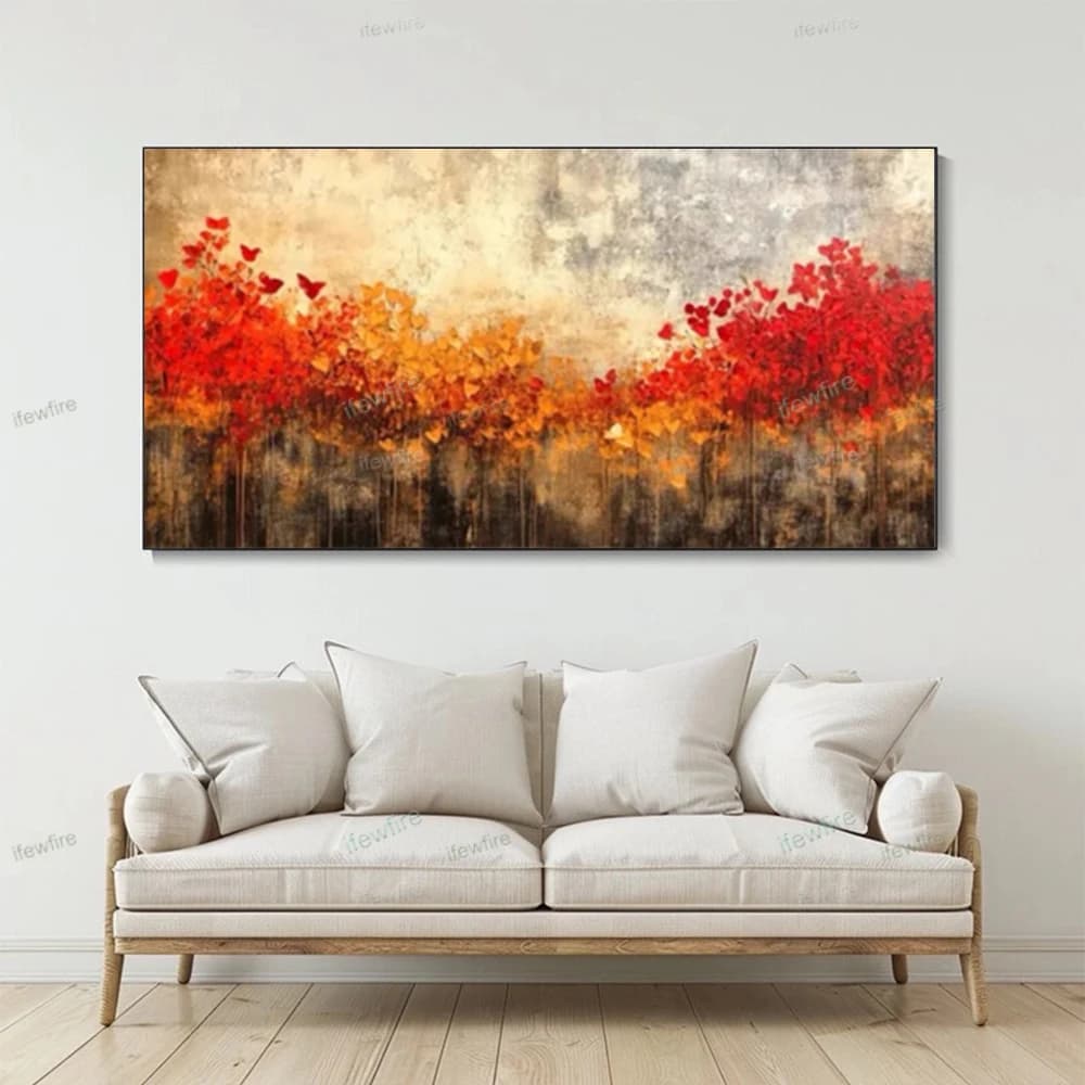 Nordic Modern Canvas Mural Simple Home Deco Pendant Handmade Oil Painting Abstract Line Wall Art For Interior Decor Ornaments