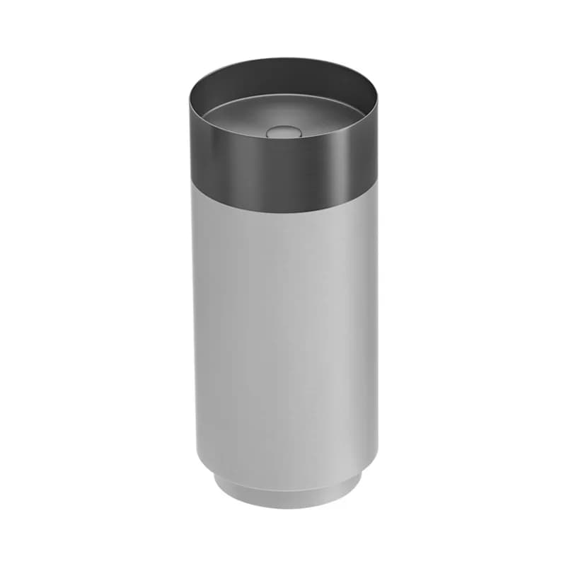 Stainless steel double-color column basin, bathroom floor-to-ceiling wash basin, washbasin y