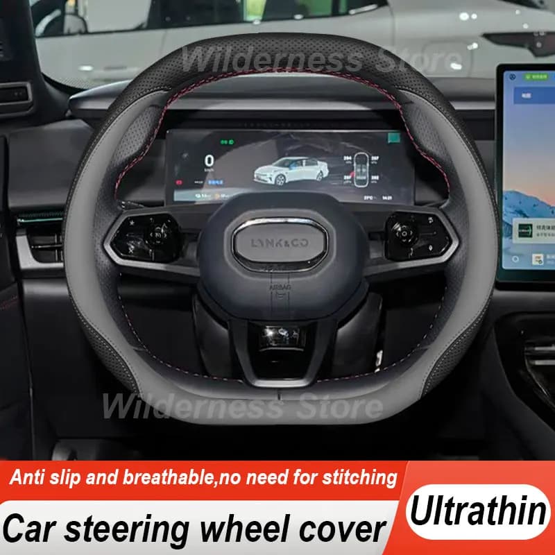 Hot Sales Car Steering Wheel Cover For LYNK&CO 08 EM-P New Energy 2023-2027 Leather Auto Interior LYNK&CO 08 EM P Accessories
