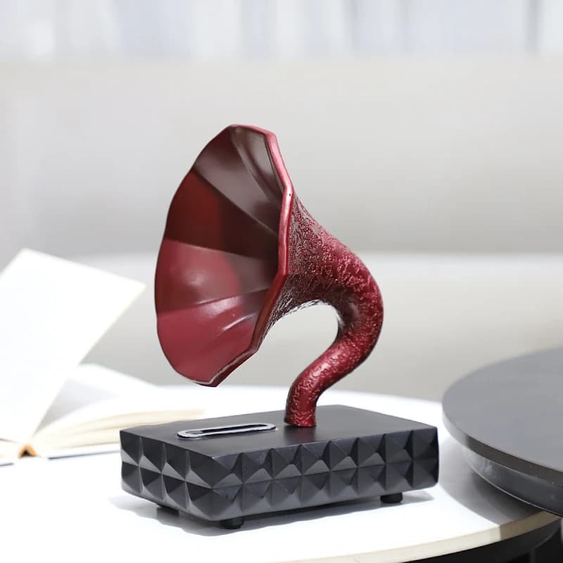 European-style luxury resin speaker model sculpture art decorative item for hotel study room model room decoration accessory