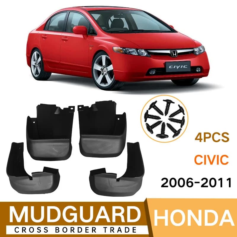 For Honda Civic CIVIC 2006-2011 fender tiles front and rear auto parts car accessories mud flaps fender flares