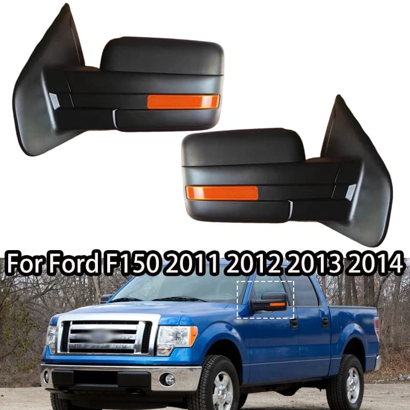 Left Right Car Rearview Heated Auto Folding Turn Signal Puddle Light Mirror Assembly For Ford F150 2011-2014 BL3Z-17682-FAPTM