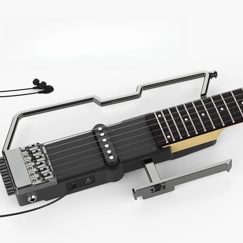 Folding electric guitar, silent guitar, practice guitar, beginner