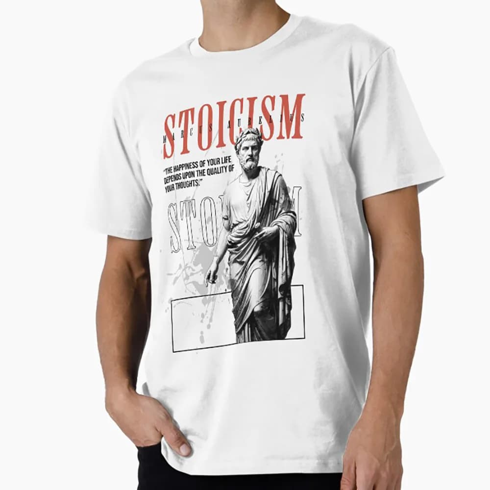 Marcus Aurelius 0331 Amor fati stoic philosophy Gift t shirt for men 100% cotton printed Graphic Clothes Large size Tops S-6XL