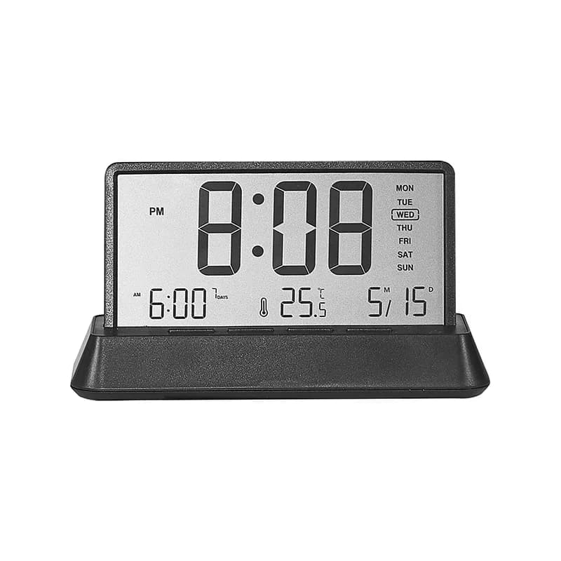 Alarm clock, simple transparent electronic clock, multi-function clock
