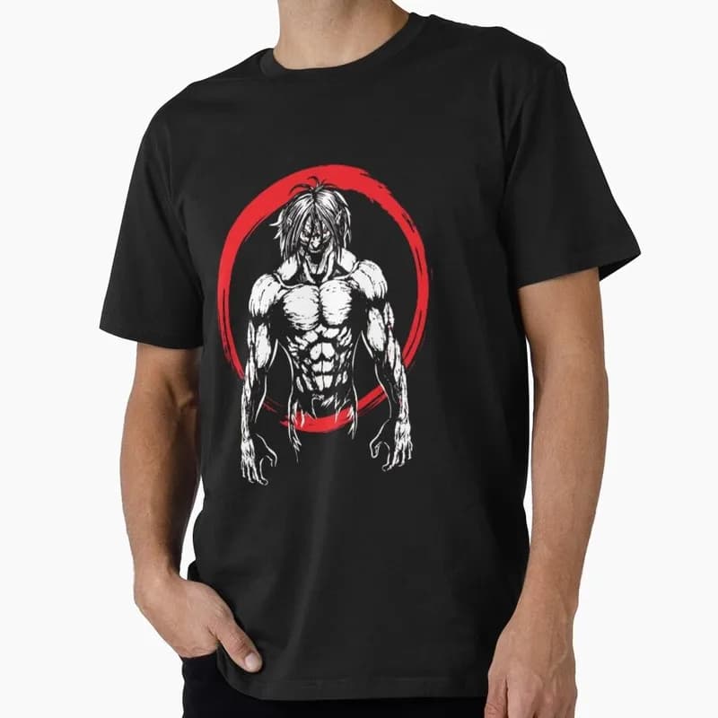 Eren titan 1205 Attack on Titan Anime Gift T shirt Short Sleeve Tee Shingeki no kyojin Print Graphic Clothes US size tops