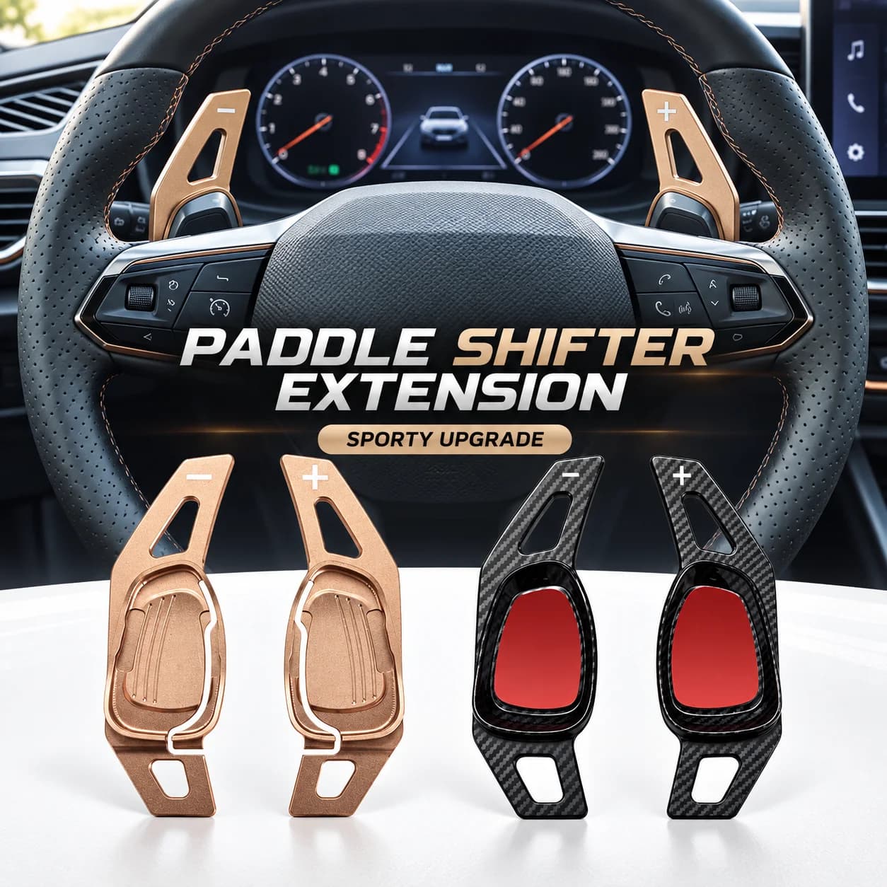 2026 New Shifter Paddles For Cupra Formentor 2019 Cupra Ateca Leon e-Hybrid Car Steering Wheel DSG Gear Extend Accessories