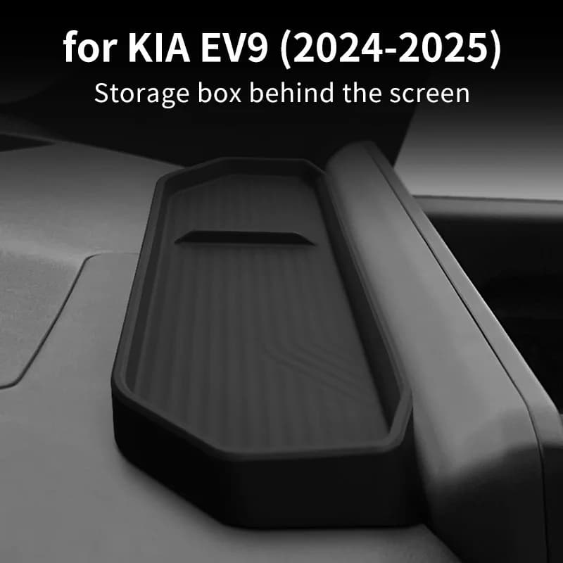 For Kia EV9 2024-2025 Dashboard Storage Tray Car Interior Accessories Central Control Screen Rear Anti-Slip Storage Pad