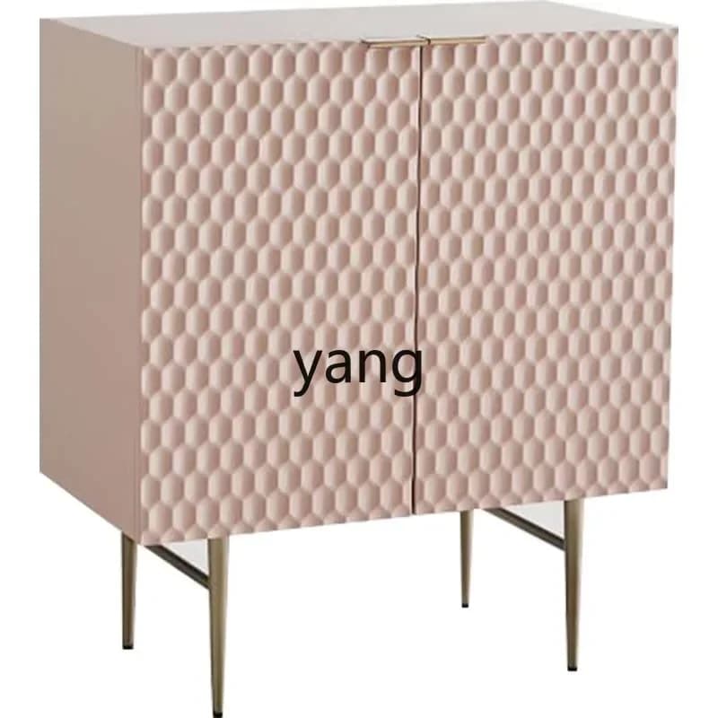 LTT American simple modern pink entrance table foyer table light luxury fashion entrance cabinet