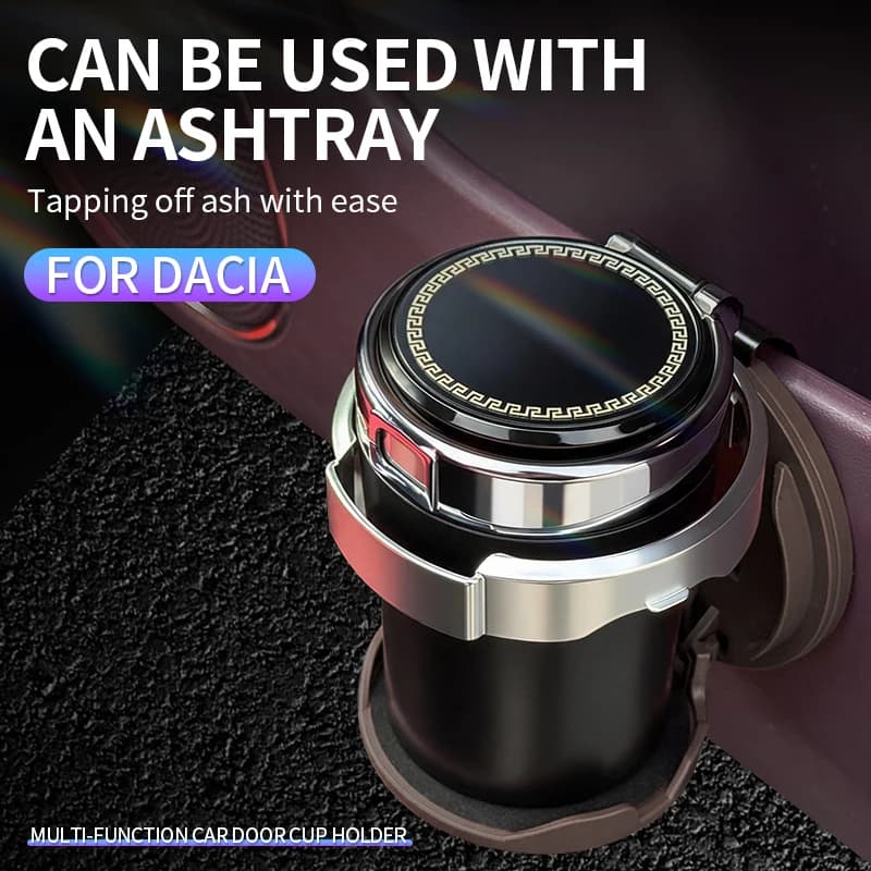 Door Cup Holder Back Clip Type, Suitable for Dacia Duster Logan MCV Sandero Stepway, Front Door Storage Drink Holder