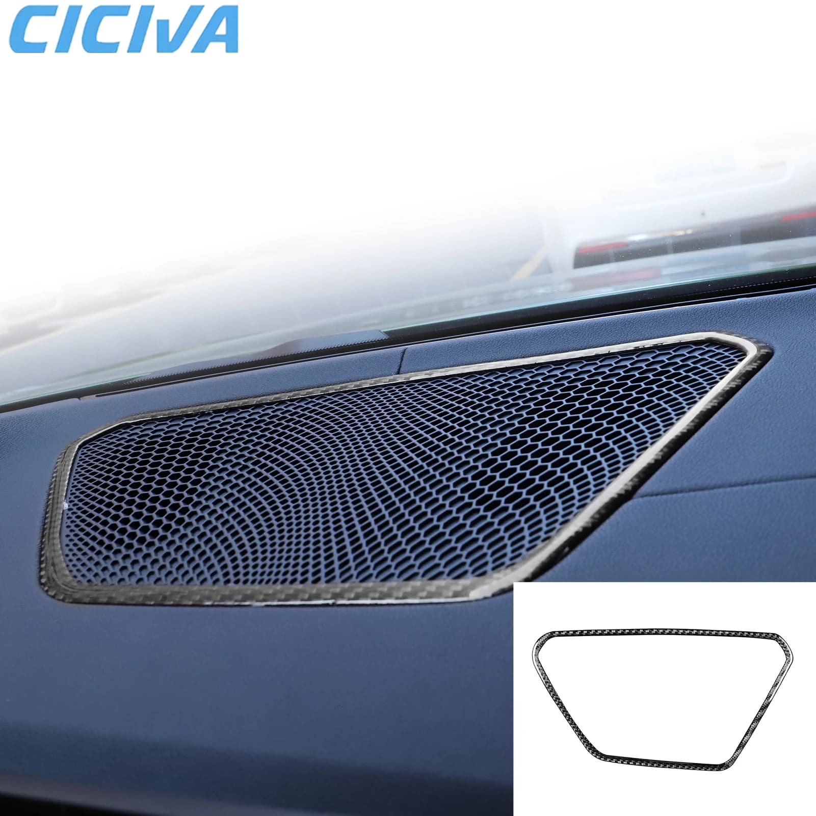 For BMW 4 Series G22 G23 G26 2021-2024 Carbon Fiber Dashboard Air Outlet Air Vent Frame Car Accessories Interior Cover Stickers