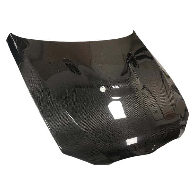 Real  Carbon Fiber Front hood bonnet scoop Cover for e90 e92 e93 m3 carbon fiber hood bonnet