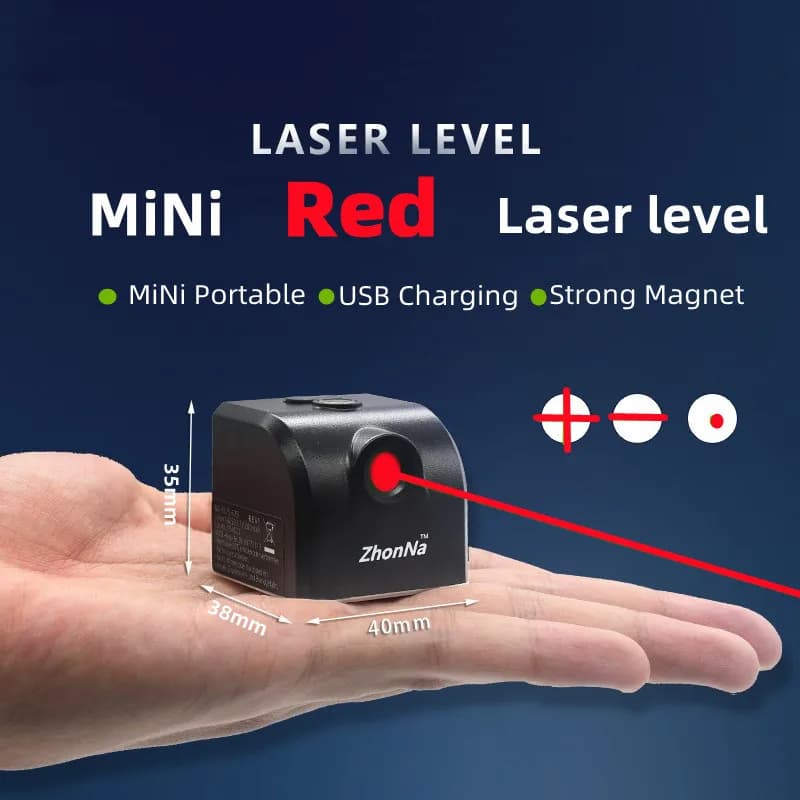 Mini Laser Level Horizontal And Vertical Cross Lines Super Powerful Green/Red Laser Beam Line Indoors and  Outdoors Portable DIY