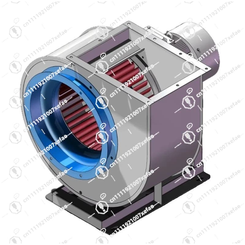 Industrial Centrifugal Fan Motor 380V 50Hz AC Motor Cast Iron Blade 330W 1500m3/h for Dust Collector