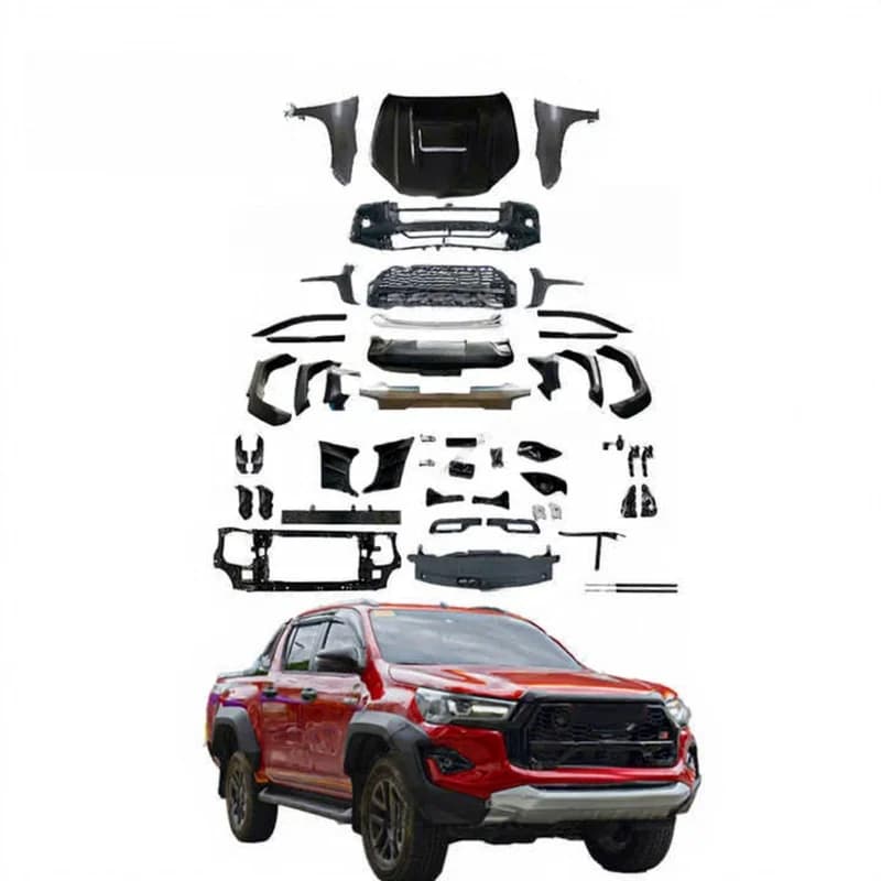 High Quality Conversion Body Kit Bumper Accessories For Vigo 2005-2015 Upgrade To GR 2023 Pickup