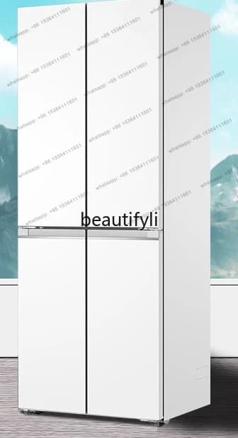 Double-open four-door ultra-thin zero-embedded household air-cooled  first-class frequency conversion energy-saving refrigerator