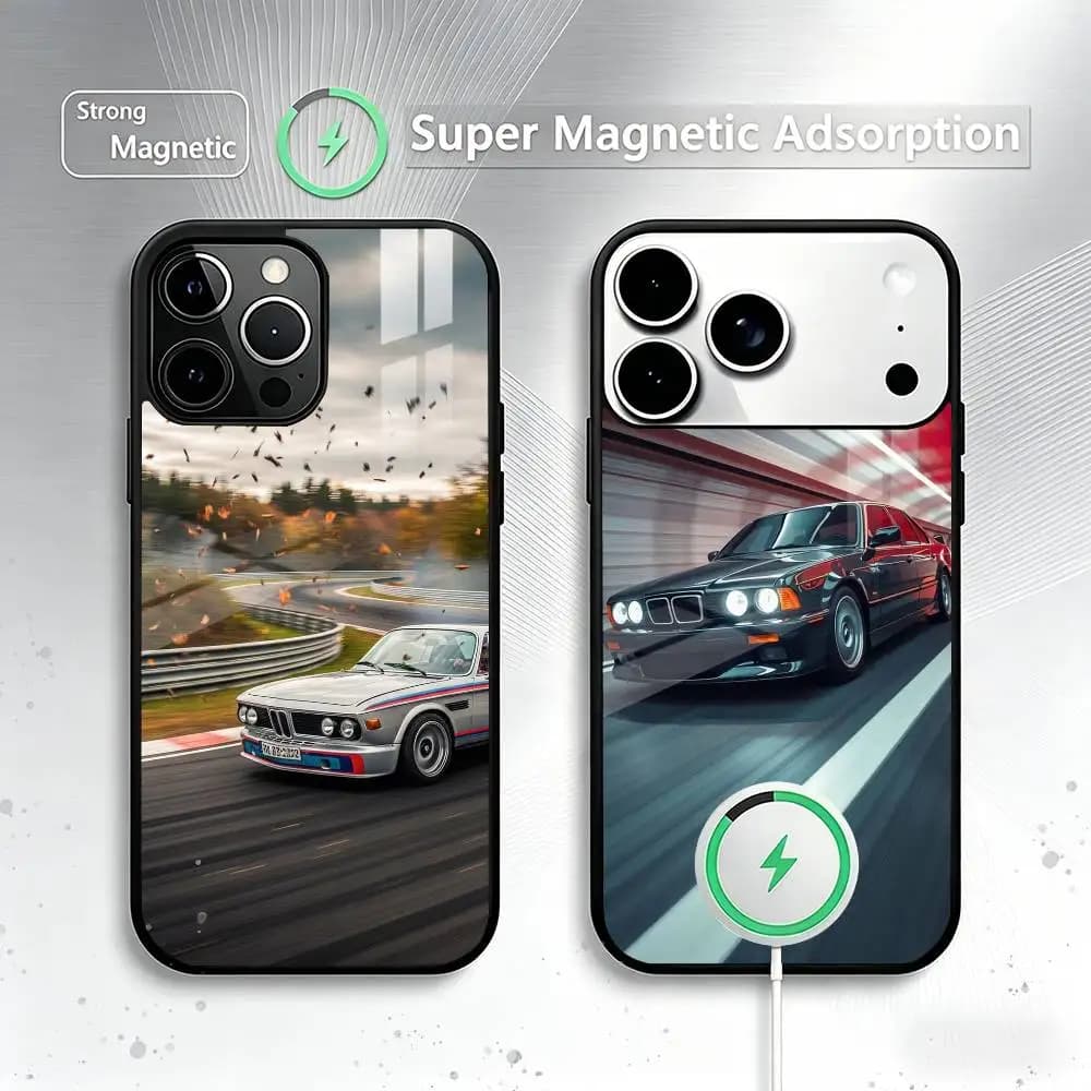 E-E30 Cars cool Phone Case For iPhone17,16,15,14,13,12,11 Plus,Pro Magnetic with Magsafe Wireless Charging