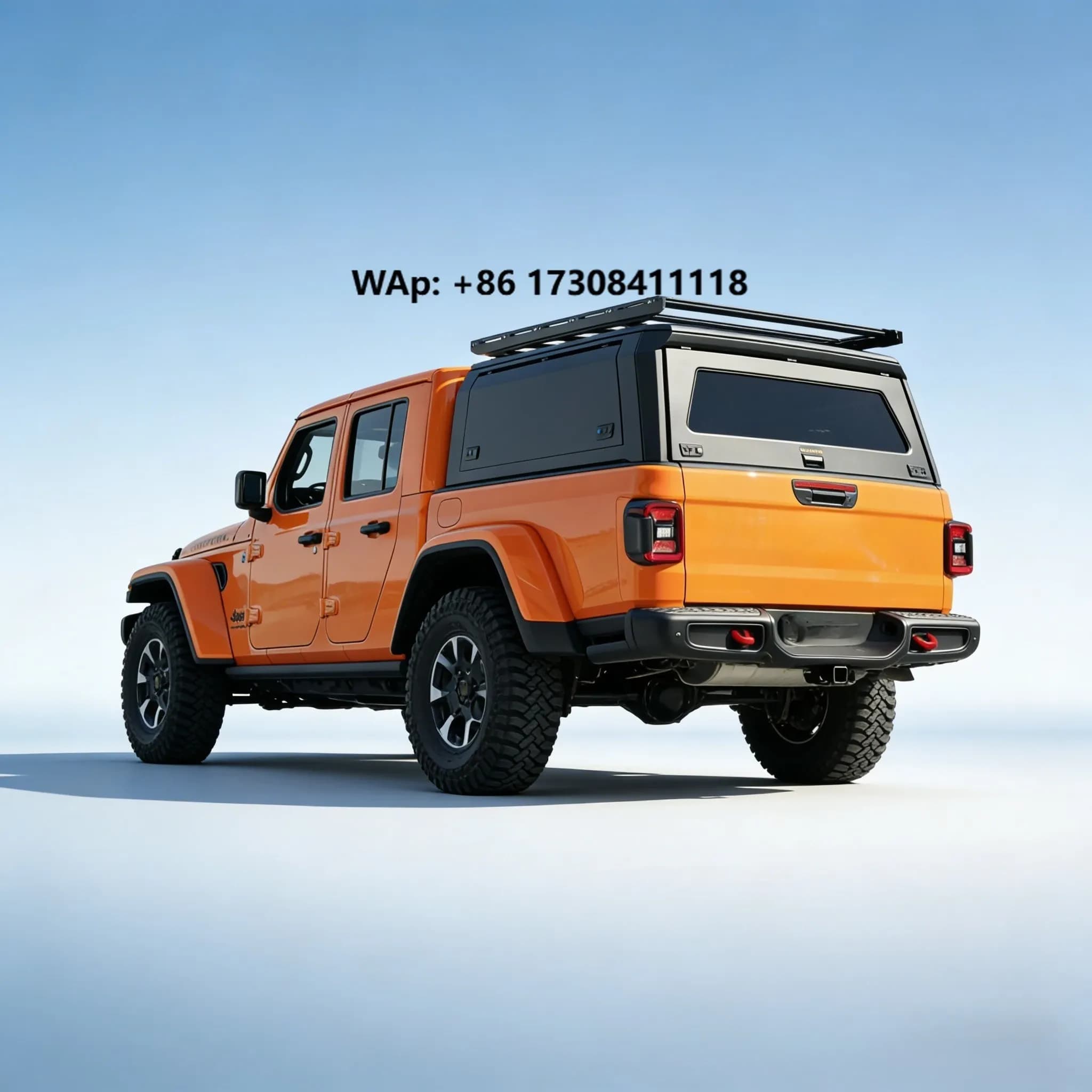 Truck Bed Caps 4X4 Aluminum Hard Top Pickup Cover | Waterproof Lockable Tailbox No-Drilling | GLADIATOR JT 2020+ 5.0FT
