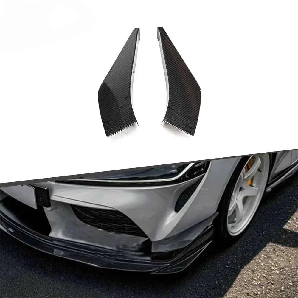 Carbon Front Bumper Splitter Fins Canards Trims for  Supra A90 A91 GR MK5