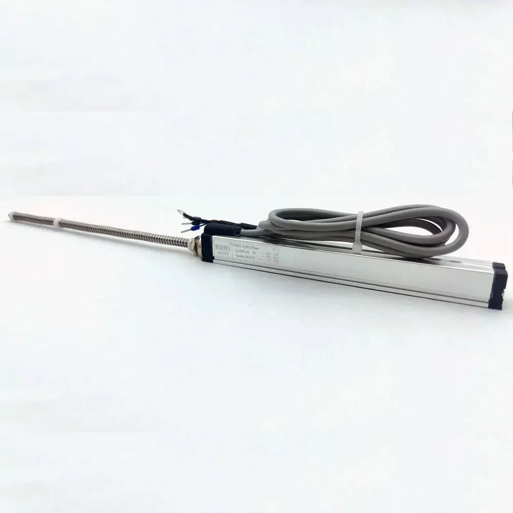 175-300mm Digital Linear Displacement Sensor Scale Injection Molding Machine Pull Rod Measurement Automatic Reset Spring Top Rod