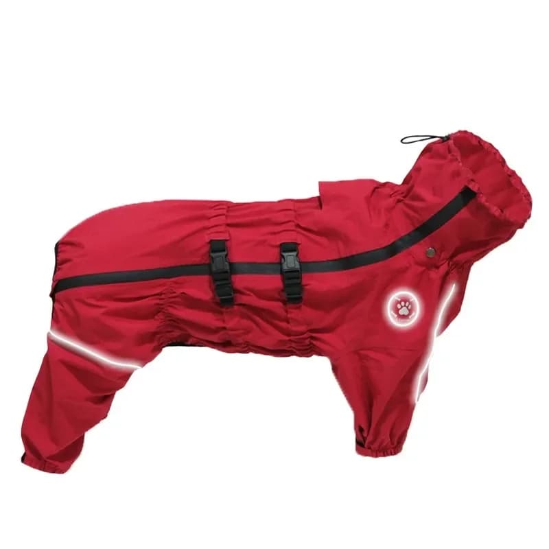 medium and large dog poncho edge herding golden retriever big dog four feet waterproof outdoor breathable charge clothes