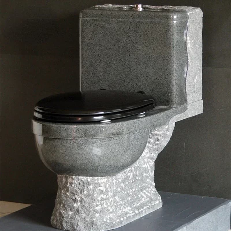 Standard Design Granite Toilet With Plastic Seat And Lid Hot Sales