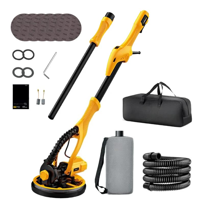 DIY Electric Drywall Sander Long Handle Foldable Wall Sanding Machine 220V Rated Voltage