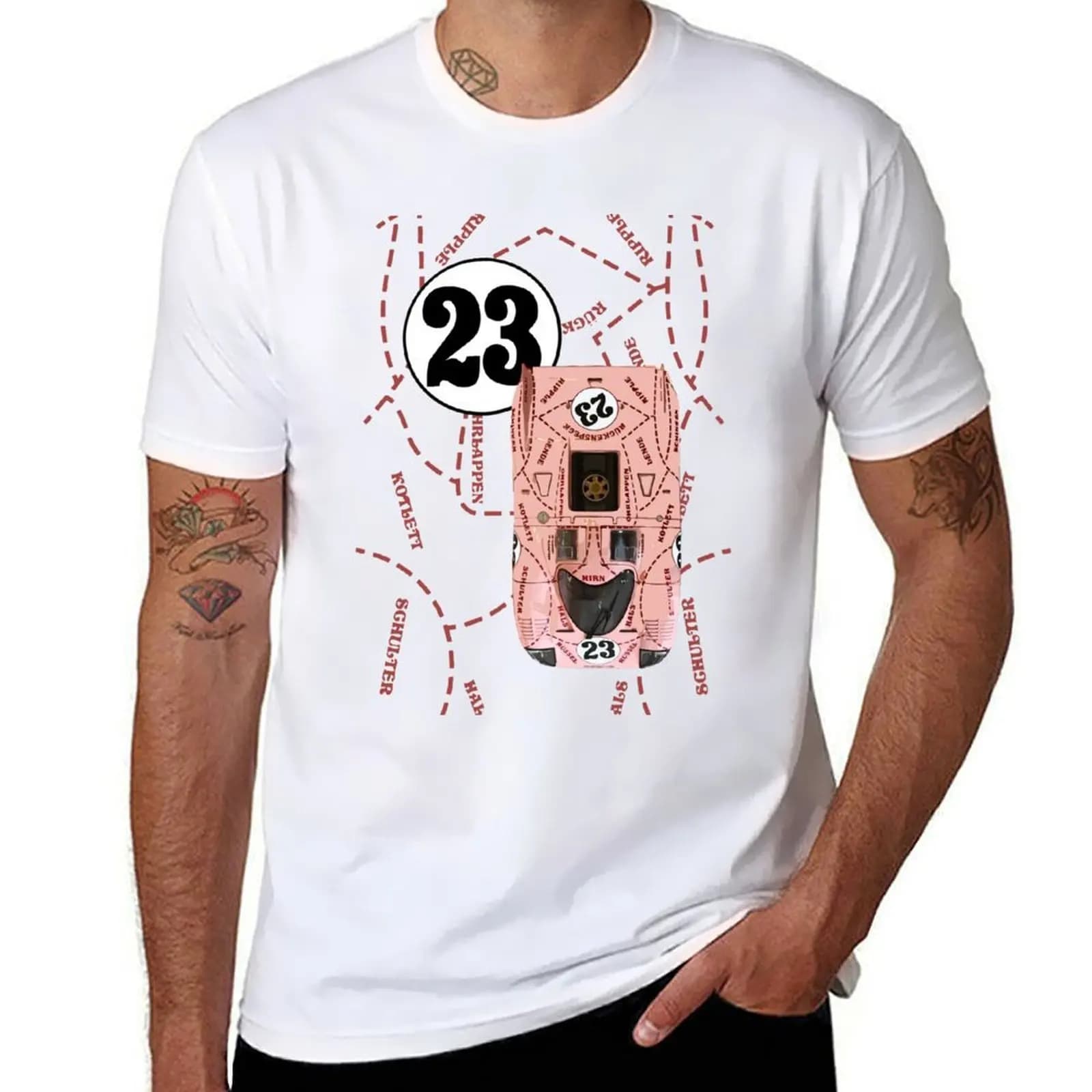 917 Pink Pig 1971 Classic Racing Livery T-Shirt t shirts for man graphic vintage t shirt custom print T-Shirt