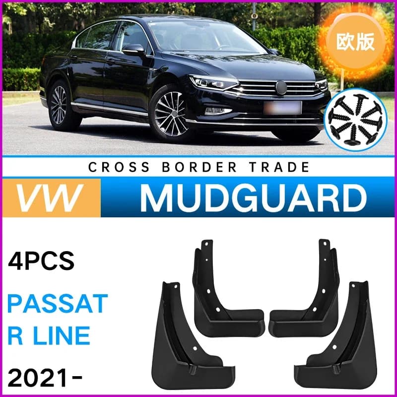 Mudflaps Mudguards Fit for VW Volkswagen Magotan Passat R Line 2020-2021Tire Fenders Mud Flaps Wheel Guards Accessories 4x Tyre